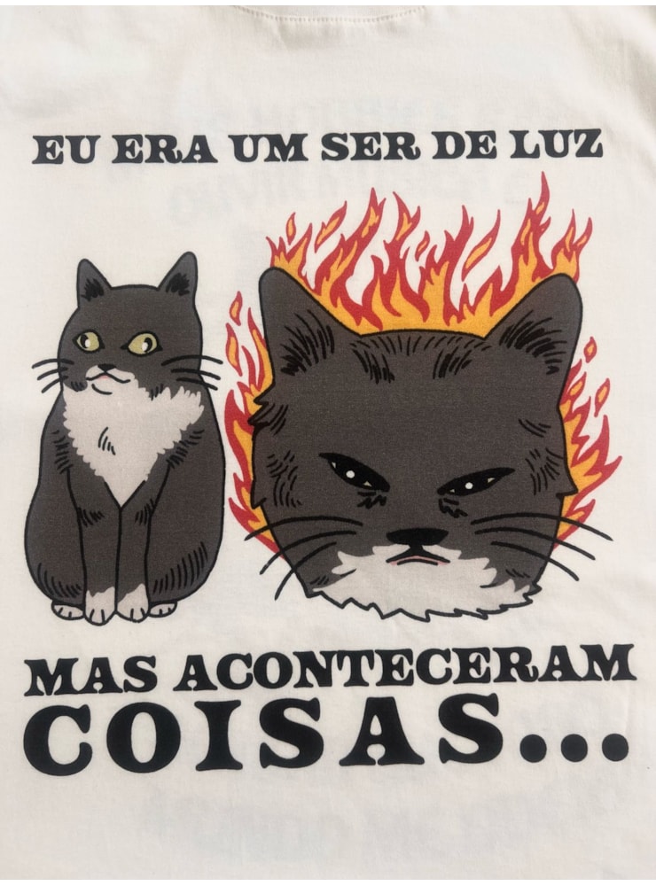 Camiseta Era um ser de luz - Off-White — imagem 3