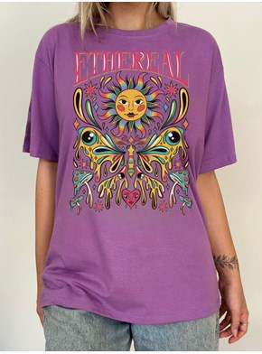 Camiseta Ethereal - Lilás Lavanda
