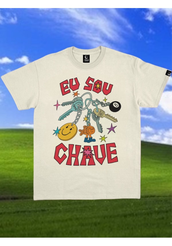 Camiseta Eu sou Chave - Off-White