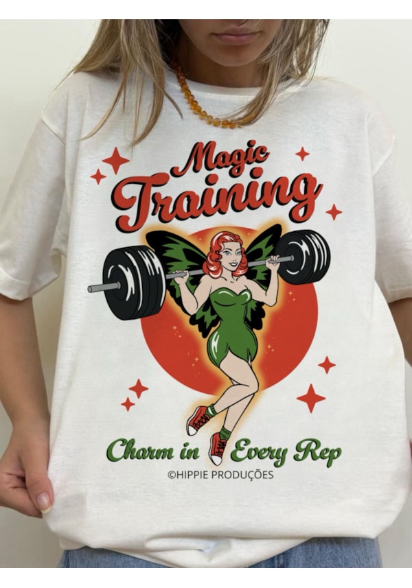 Camiseta Fada Magic Training - Off-White