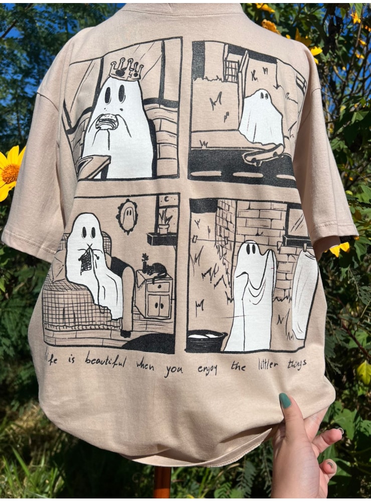 Camiseta Fantasma Quadrinhos - Cáqui — imagem 3
