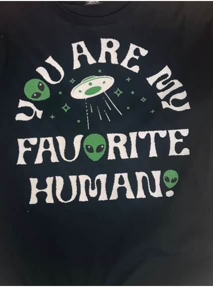 Camiseta Favorite Human Alien - Preta