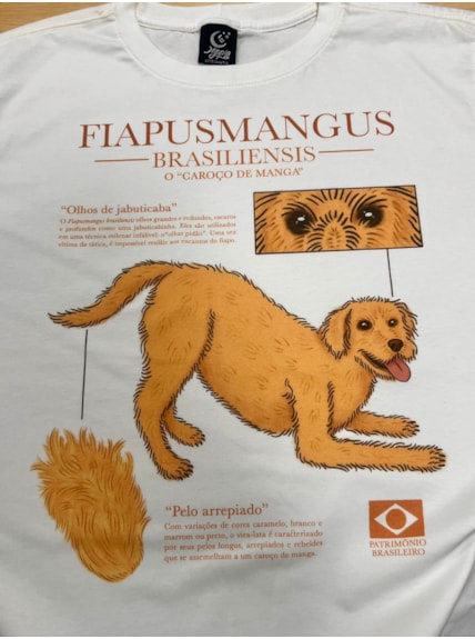 Camiseta Fiapo de Manga espécie - Off-White
