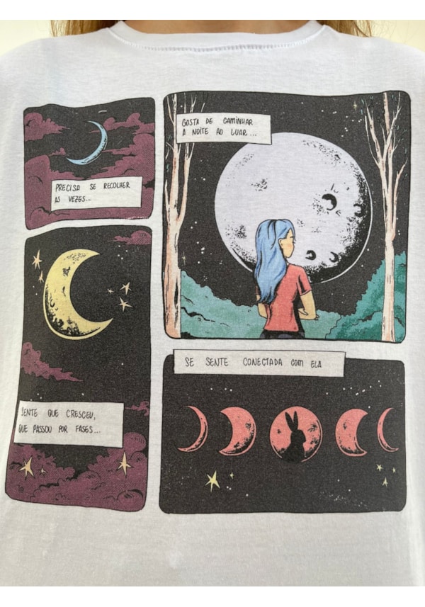 Camiseta Filha da Lua - Branca