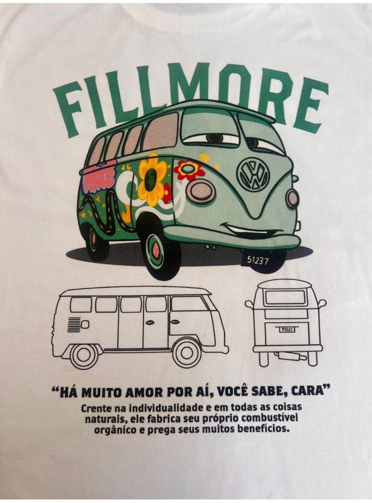 Camiseta Fillmore - Off-White - Frente e Verso — imagem 3