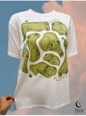 Ecobag Floppy Hoppy Froggy - HIPPIE ARTESANATOS