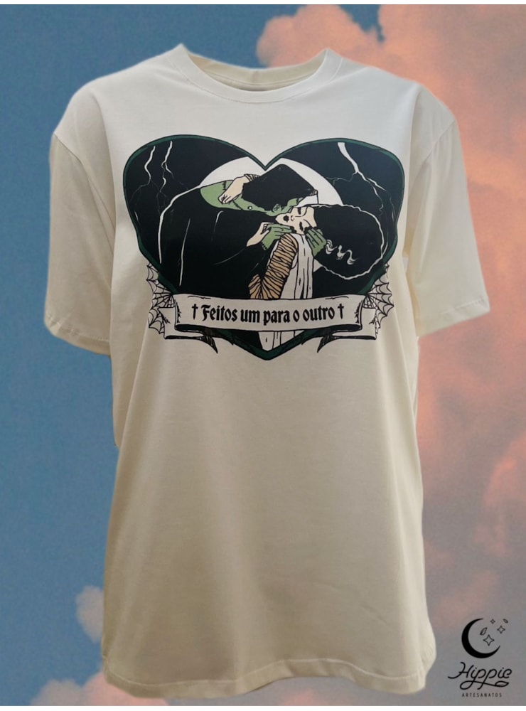 Camiseta Frankenstein - Off-White — imagem 2