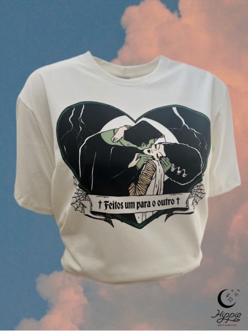 Camiseta Frankenstein - Off-White