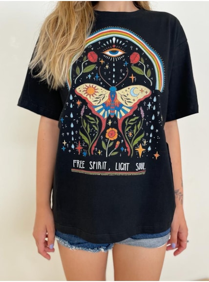 Camiseta Free Spirit - Preta
