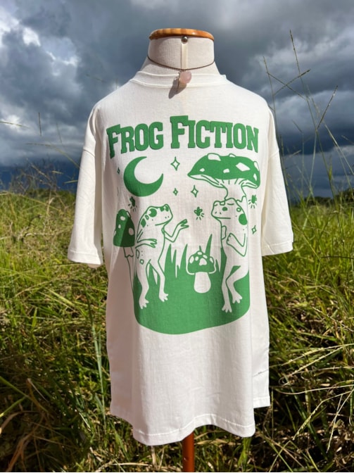 Camiseta Frog Fiction - Off-White