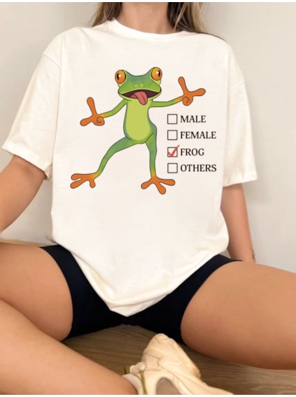 Camiseta Frog - Off-White