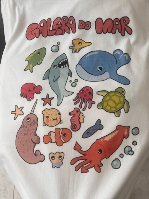 Camiseta Galera do Mar - Off-White