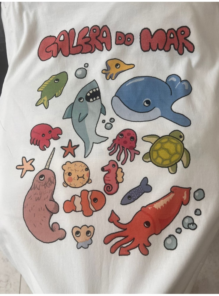 Camiseta Galera do Mar - Off-White — imagem 2