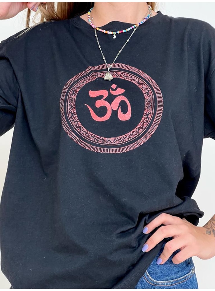 Camiseta Ganesha - Preta - Frente e Verso — imagem 2