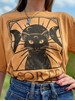 Camiseta Gato Preto dá Sorte - Caramelo