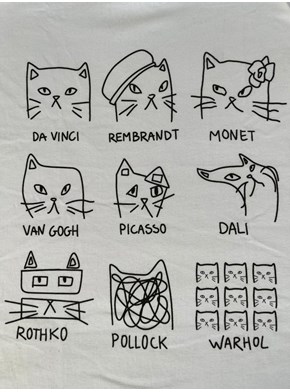 Camiseta Gatos Art
