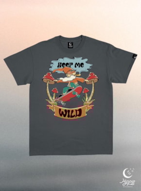 Camiseta Gnomo Keep Me - Chumbo
