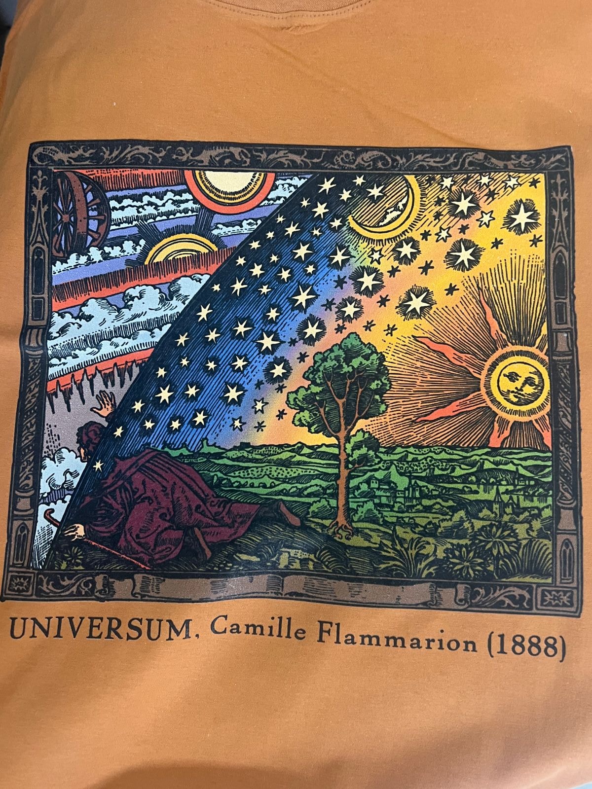 Camiseta Gravura Flammarion - Caramelo — imagem 2