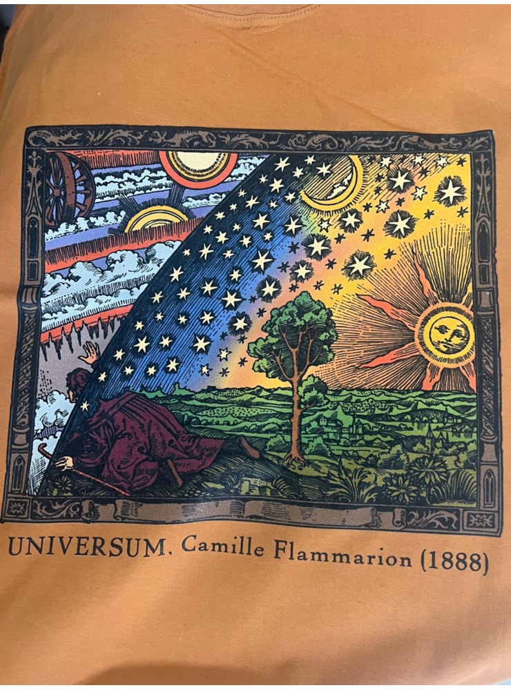 Camiseta Gravura Flammarion - Caramelo — imagem 2