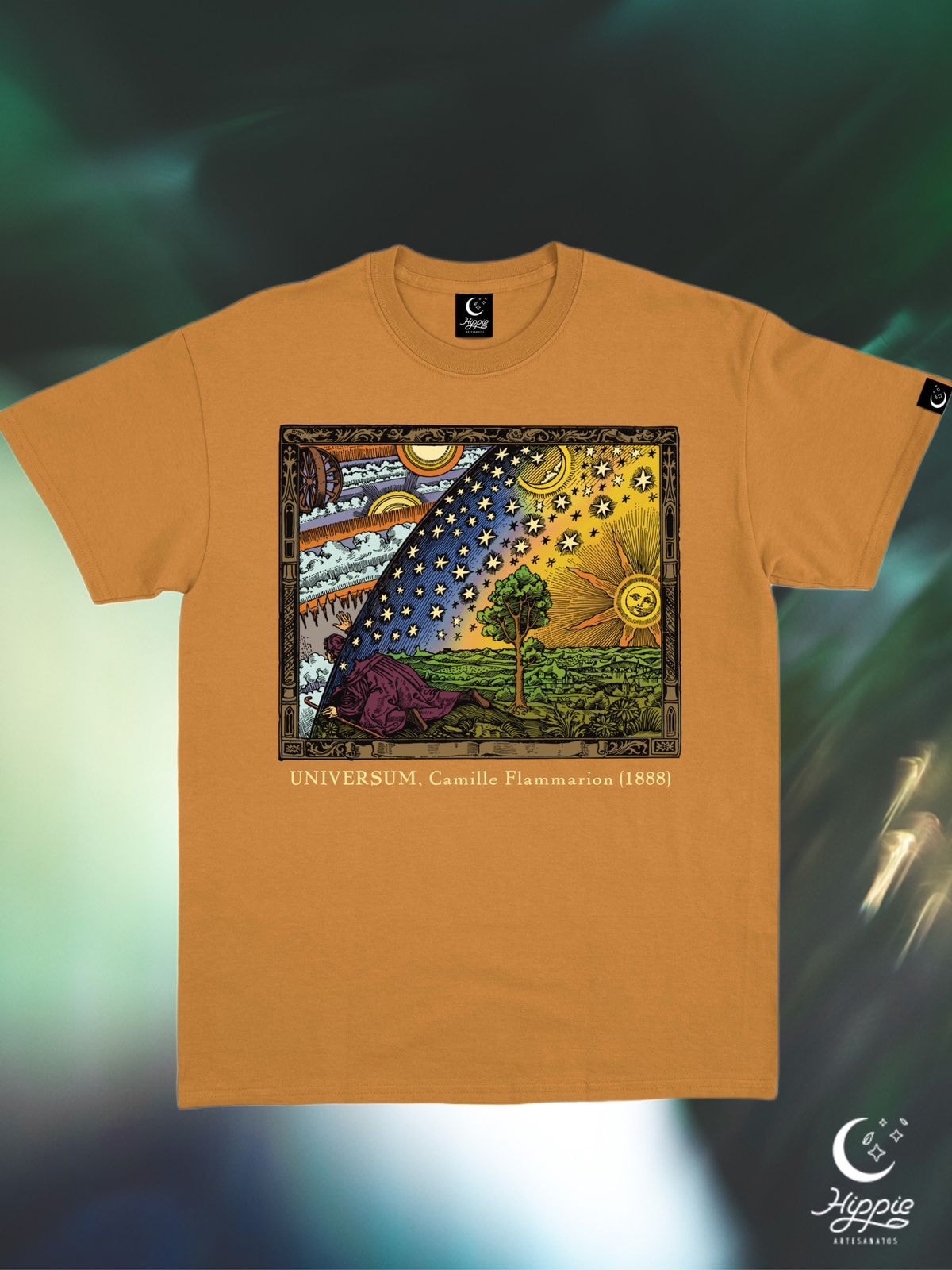 Camiseta Gravura Flammarion - Caramelo — imagem 1