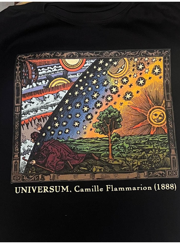 Camiseta Gravura Flammarion - Preta — imagem 2