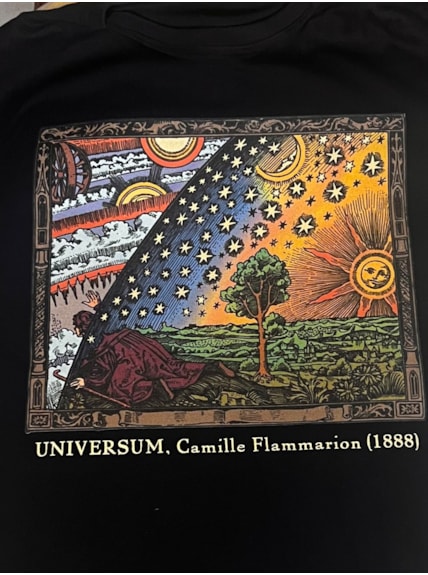 Camiseta Gravura Flammarion - Preta