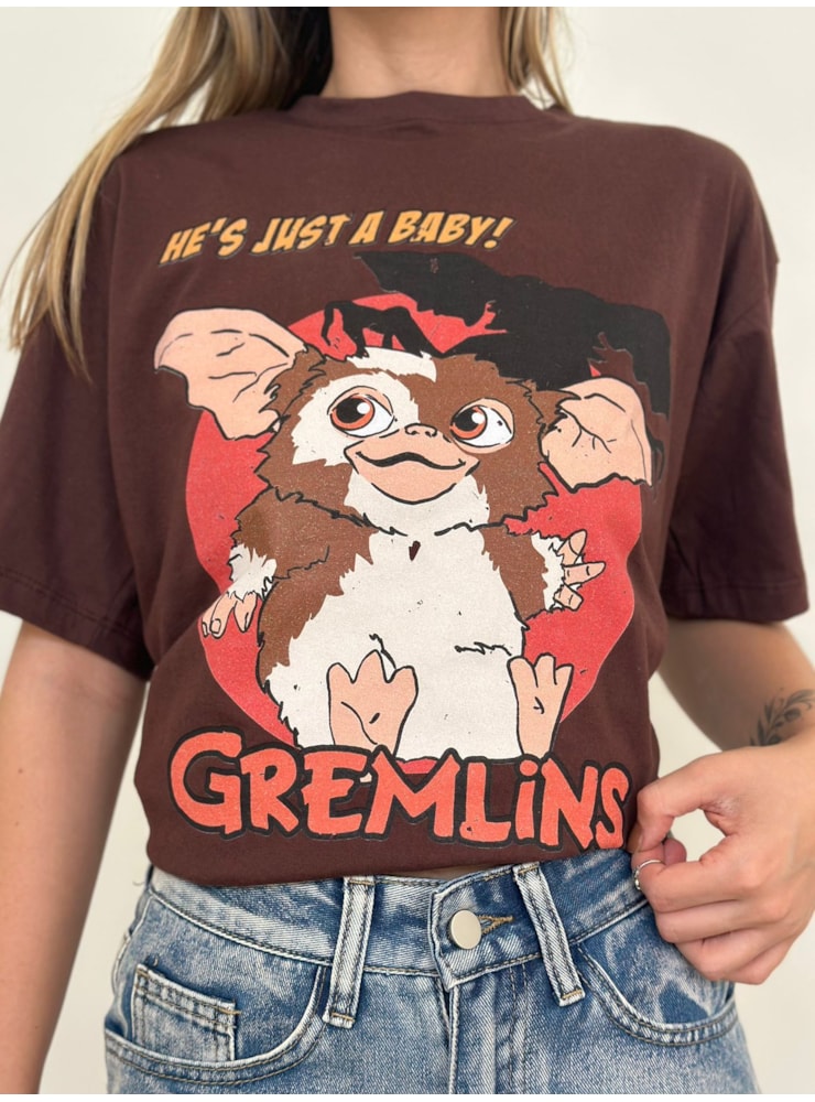 Camiseta Gremlins - Marrom — imagem 2