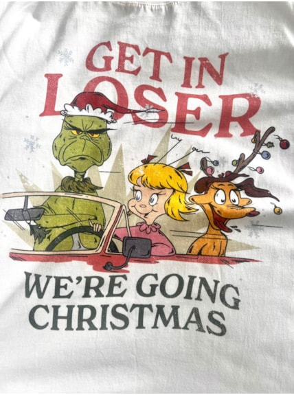Camiseta Grinch, Cindy e Max - Off-White