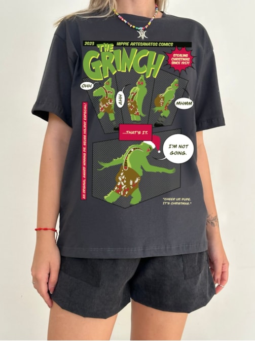 Camiseta Grinch Comics - Chumbo