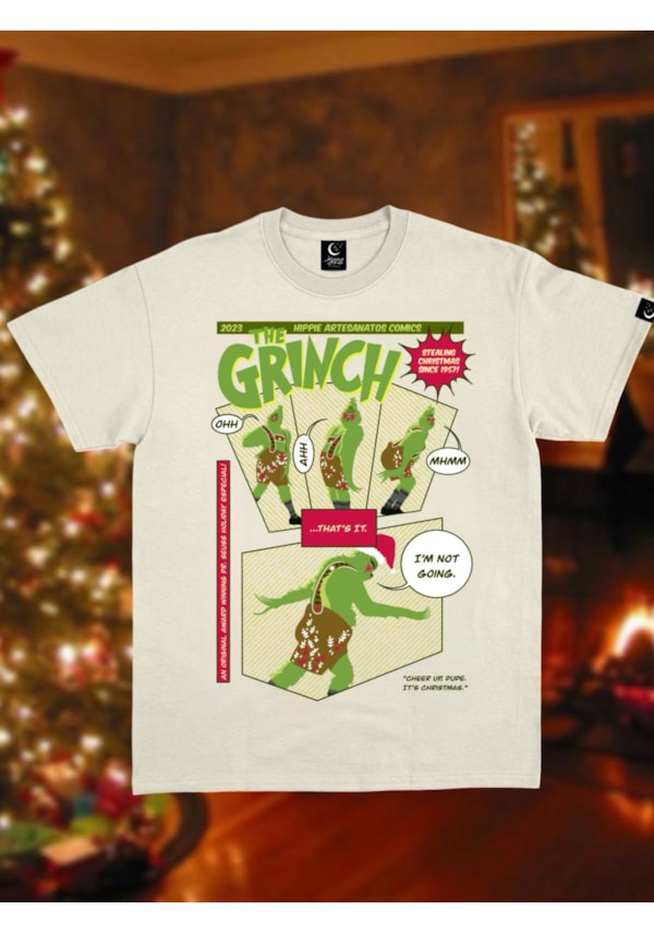 Camiseta Grinch Comics - Off-White