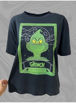 Camiseta Grinch da Sorte - Preta