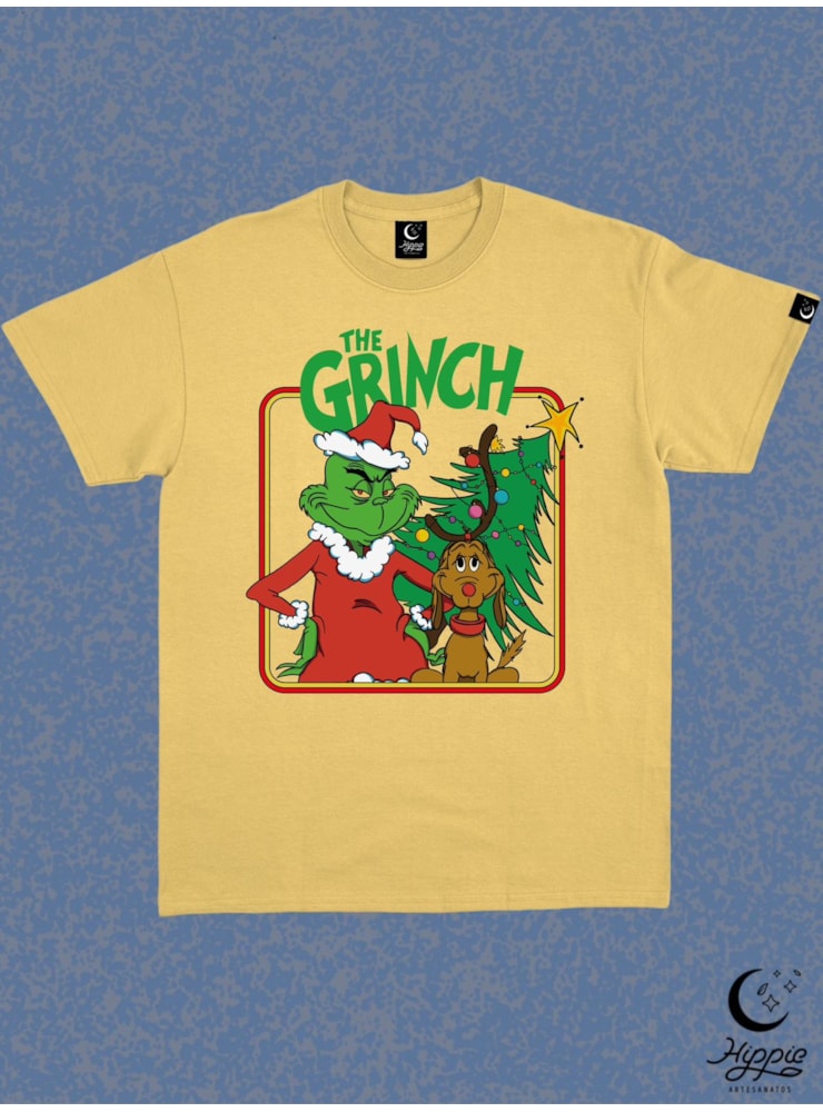 Camiseta Grinch e Max - Amarela Clara — imagem 1