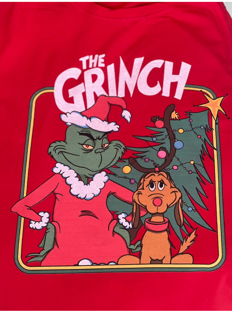 Camiseta Grinch e Max - Vermelha — imagem 2