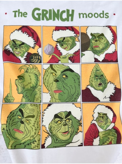 Camiseta Grinch Moods - Off-White