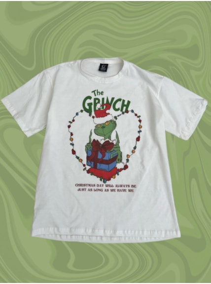 Camiseta Grinch - Off-White