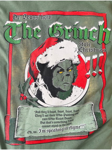 Camiseta Grinch Vintage - Verde Alecrim