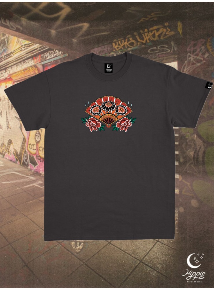 Camiseta Hard Soul Soft Heart - Preta - Frente e Verso — imagem 2
