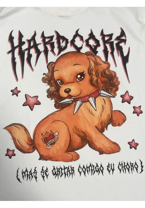 Camiseta Hardcore - Off-White