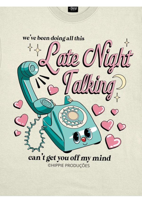 Camiseta Harry late night talking - Off-White