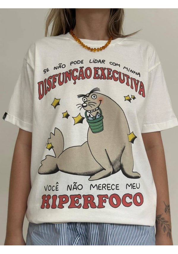 Camiseta Hiperfoca - Off-White