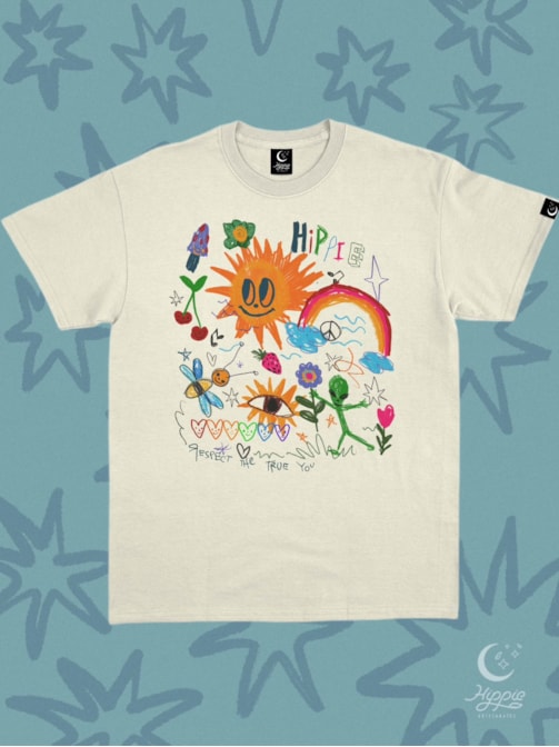 Camiseta Hippie Giz - Off-White