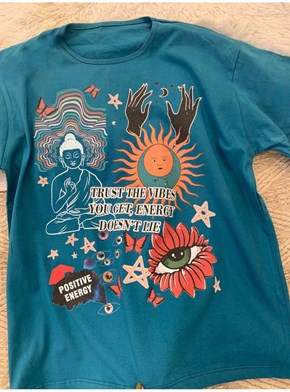 Camiseta Hippie Things - Azul