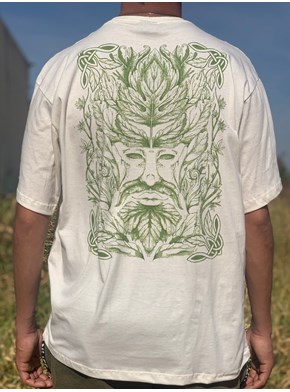 Camiseta Homem Verde - Off-White - Frente e Verso