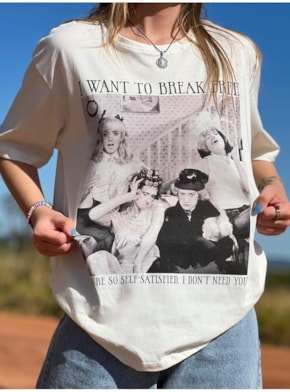 Camiseta I Want To Break Free - Queen - Off-White