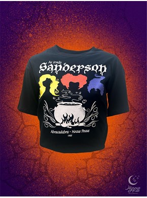 Camiseta Irmãs Sanderson Abracadabra - Preta