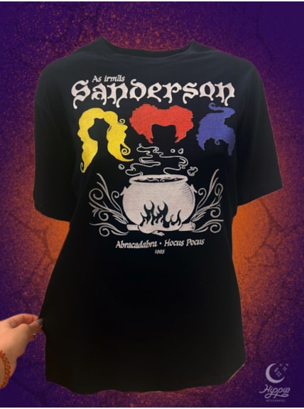 Camiseta Irmãs Sanderson Abracadabra - Preta