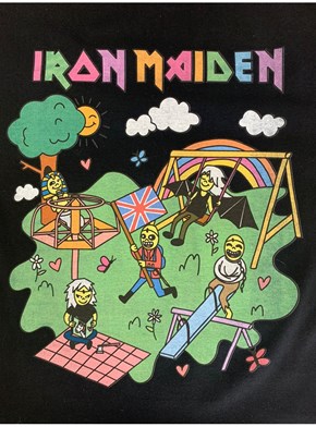 Camiseta Iron Maiden - Bandas Cartoon - Preta