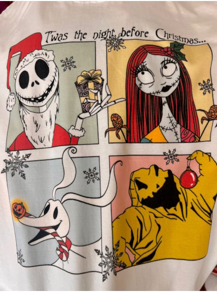 Camiseta Jack Night Before Christmas - Off-White
