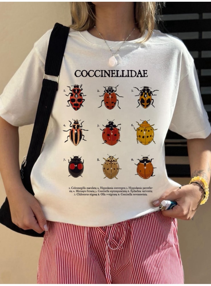 Camiseta Joaninhas - Off-White — imagem 1