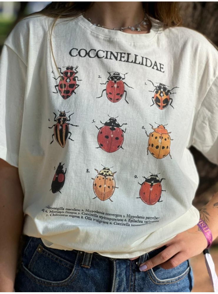 Camiseta Joaninhas - Off-White — imagem 2